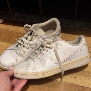 Nike White and Cream Women's Sneakers